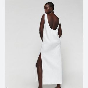 Reformation- Marcie Linen Dress- NWT- L- White